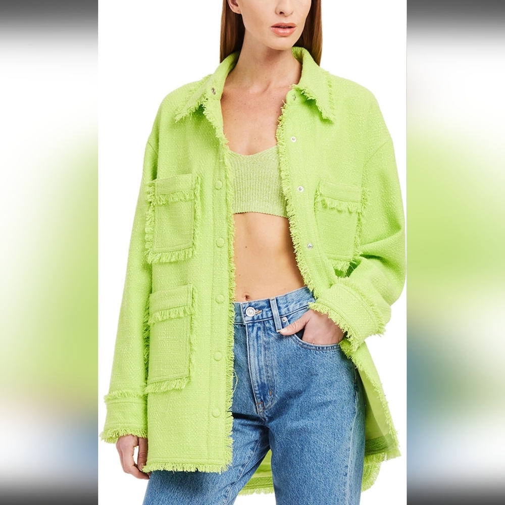 Apparis callie fringe shacket